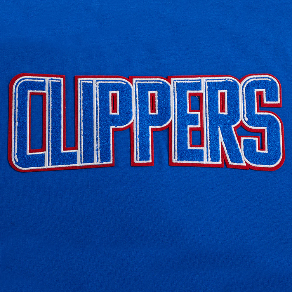 NBA LOS ANGELES CLIPPERS CLASSIC CHENILLE MEN'S JERSEY (ROYAL BLUE/RED) - Image 5