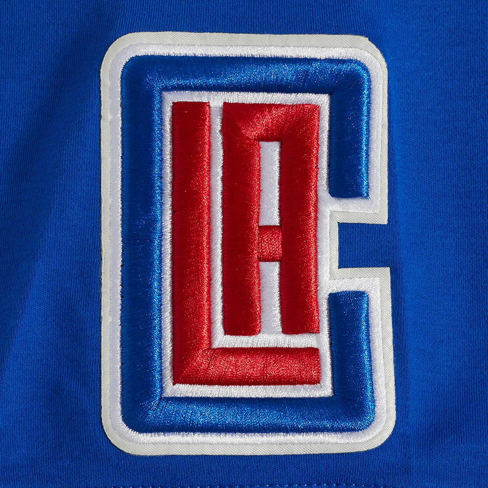 NBA LOS ANGELES CLIPPERS CLASSIC CHENILLE MEN'S JERSEY (ROYAL BLUE/RED) - Image 6