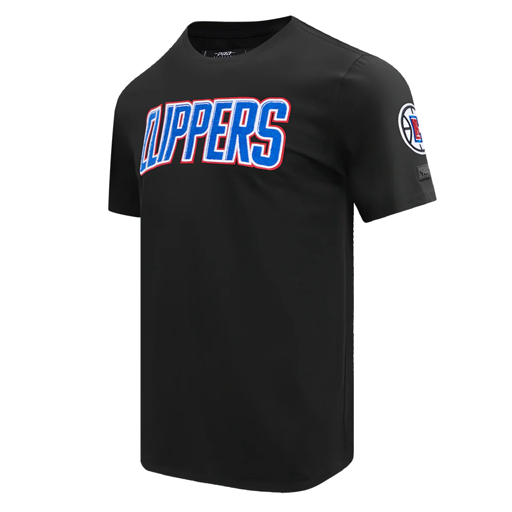 NBA LOS ANGELES CLIPPERS CLASSIC CHENILLE MEN'S   TEE (BLACK) - Image 2