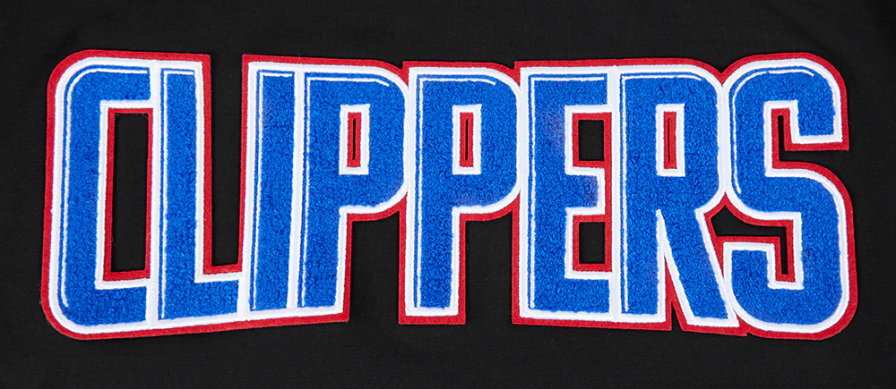 NBA LOS ANGELES CLIPPERS CLASSIC CHENILLE MEN'S   TEE (BLACK) - Image 5