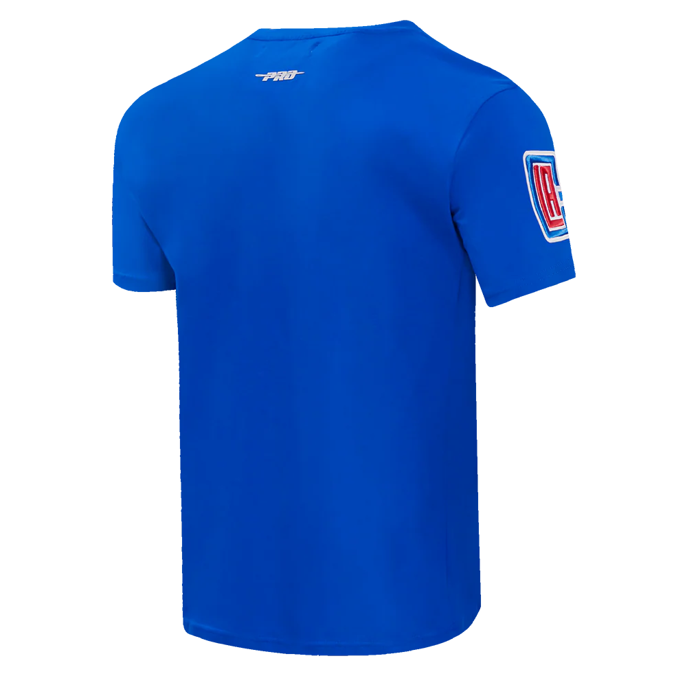 NBA LOS ANGELES CLIPPERS CLASSIC CHENILLE MEN'S   TEE (ROYAL BLUE) - Image 4