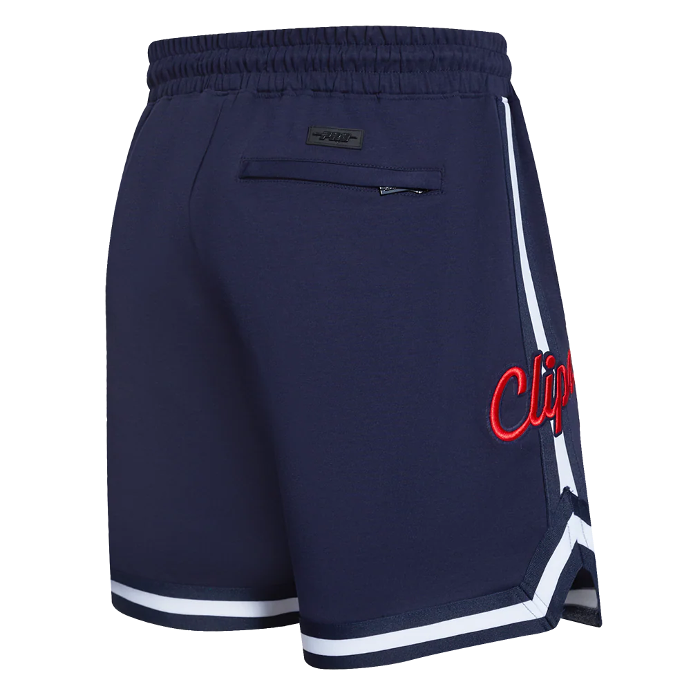 NBA LOS ANGELES CLIPPERS CLASSIC CHENILLE MEN'S DK SHORT (MIDNIGHT NAVY) - Image 3