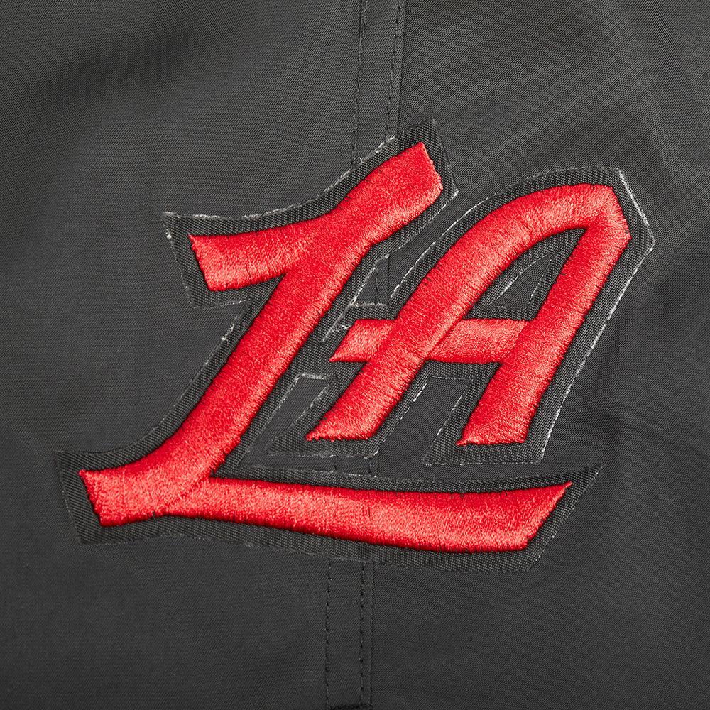 NBA LOS ANGELES CLIPPERS CLASSIC MEN'S WOVEN SHORT (BLACK) - Image 8