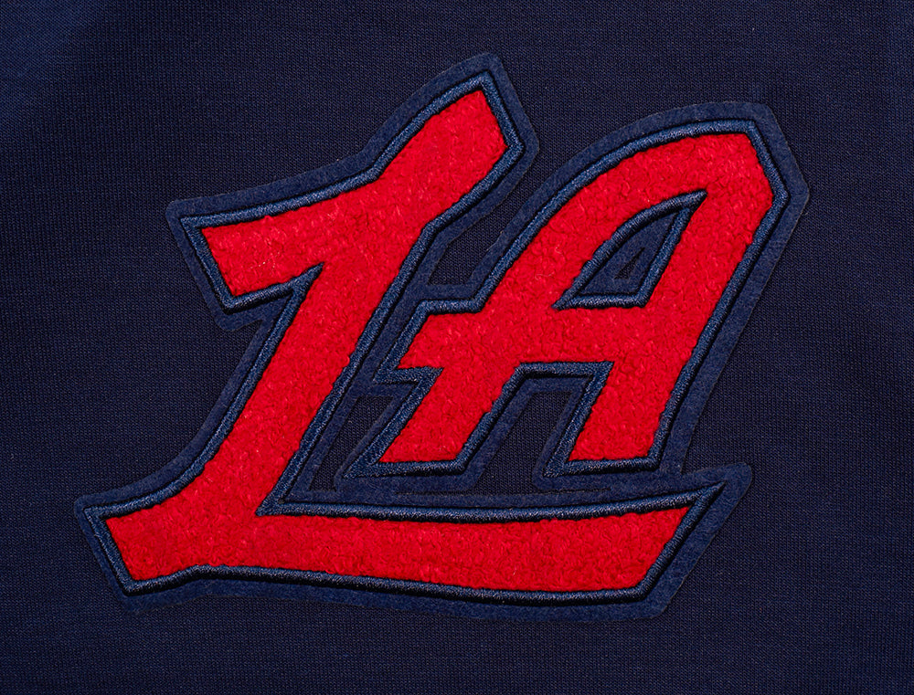 NBA LOS ANGELES CLIPPERS CLASSIC CHENILLE MEN'S DK PO HOODIE (MIDNIGHT NAVY) - Image 5