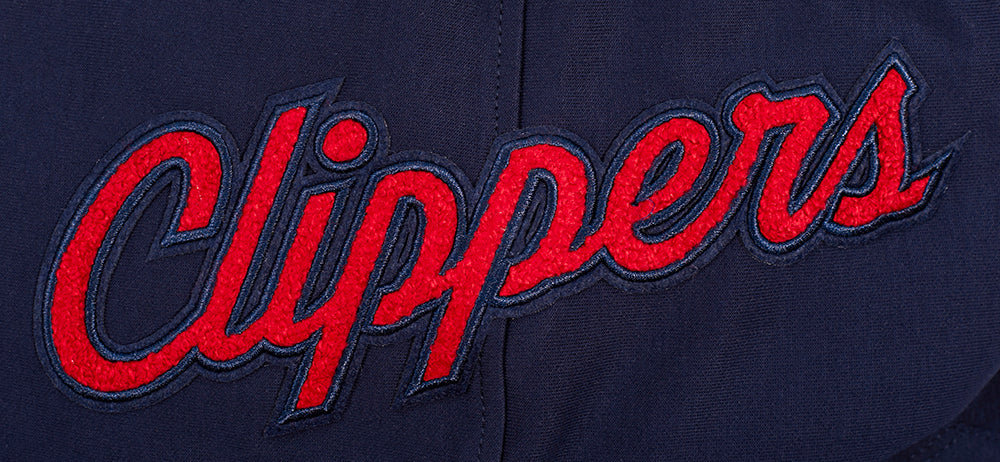 NBA LOS ANGELES CLIPPERS CLASSIC CHENILLE MEN'S DK PO HOODIE (MIDNIGHT NAVY) - Image 8