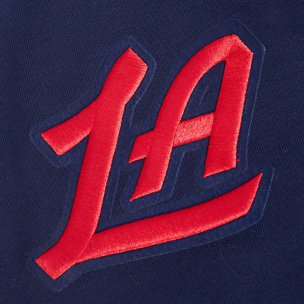 NBA LOS ANGELES CLIPPERS OLD ENGLISH MEN'S PULL OVER HOODIE (MIDNIGHT NAVY) - Image 6
