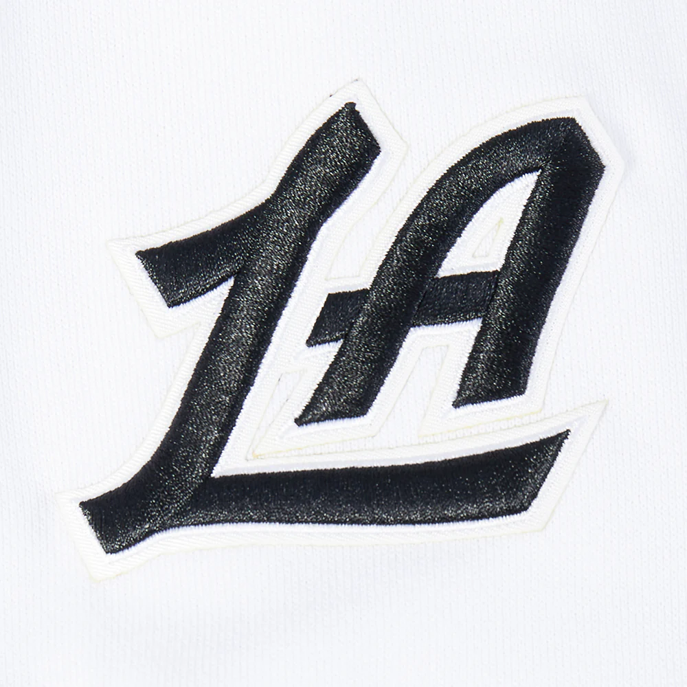 NBA LOS ANGELES CLIPPERS CITY EDITION 24-25 MEN'S RIB FLEECE PULLOVER HOODIE (WHITE/UNIVERSITY BLUE) - Image 6