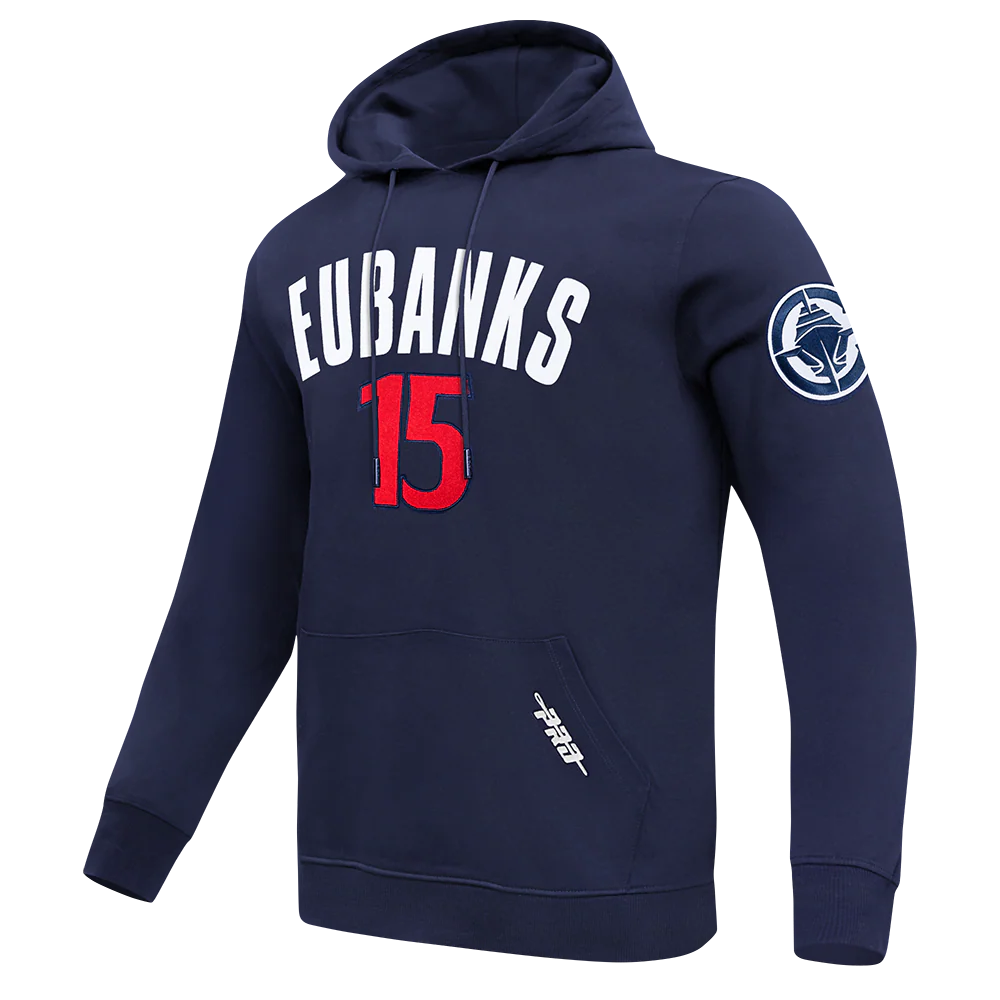 NBA LOS ANGELES CLIPPERS DREW EUBANKS #15 CLASSIC PNN MEN'S DK PO HO (MIDNIGHT NAVY) - Image 2