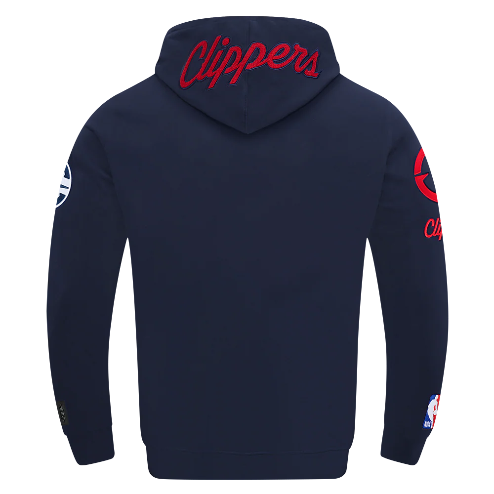 NBA LOS ANGELES CLIPPERS DREW EUBANKS #15 CLASSIC PNN MEN'S DK PO HO (MIDNIGHT NAVY) - Image 3