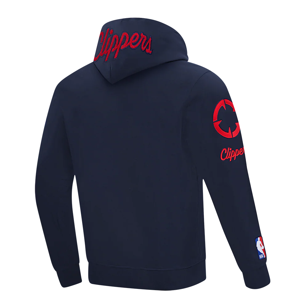 NBA LOS ANGELES CLIPPERS DREW EUBANKS #15 CLASSIC PNN MEN'S DK PO HO (MIDNIGHT NAVY) - Image 4