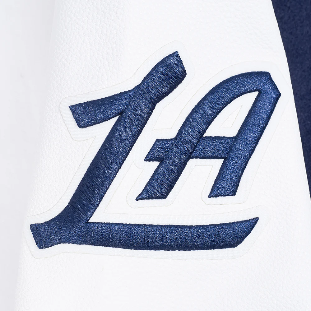 LOS ANGELES CLIPPERS CLASSIC OLD ENGLISH MEN'S RIB WOOL VARSITY (MIDNIGHT NAVY/RED/MIDNIGHT NAVY) - Image 7