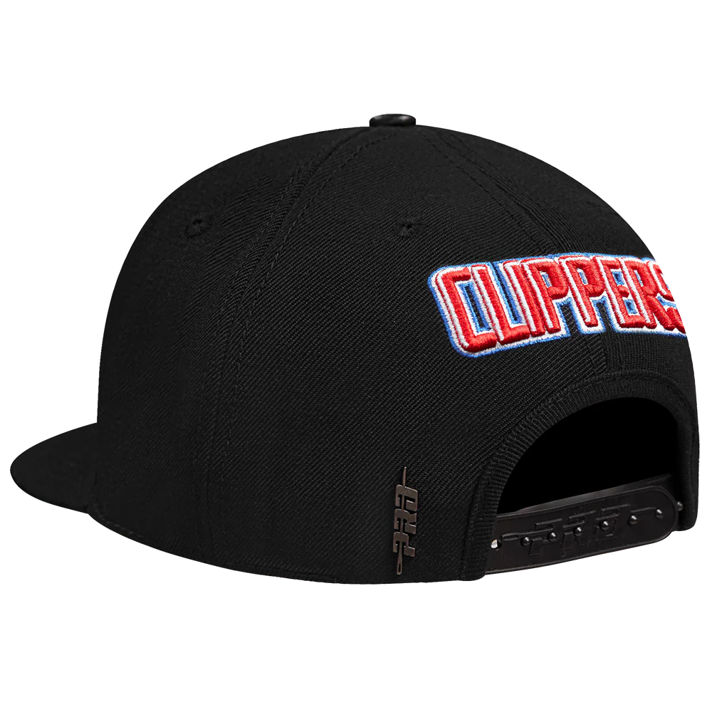 NBA LOS ANGELES CLIPPERS SCRIPT TAIL WOOL SNAPBACK (BLACK) - Image 4