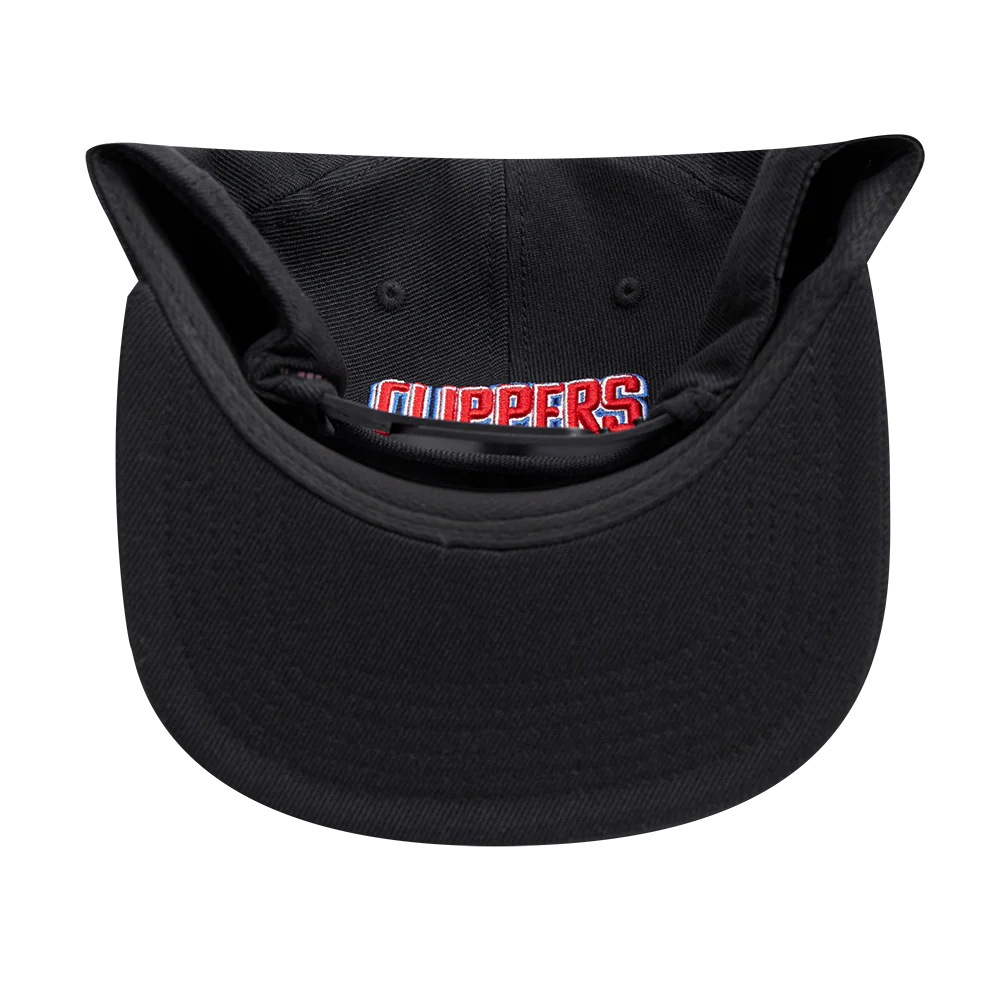 NBA LOS ANGELES CLIPPERS SCRIPT TAIL WOOL SNAPBACK (BLACK) - Image 7