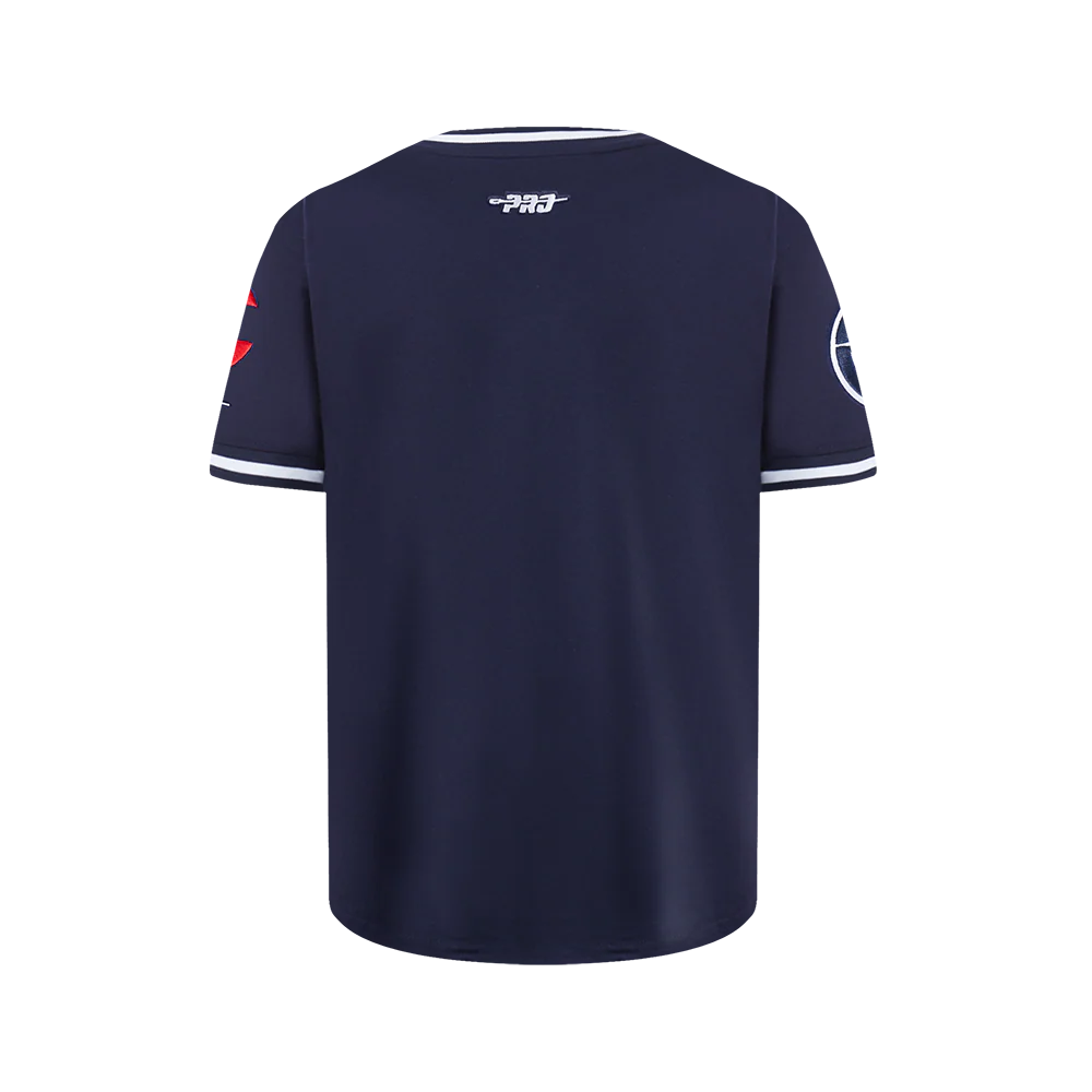 NBA LOS ANGELES CLIPPERS CLASSIC BIG BOYS SHORT SLEEVE STRIPED RIB TEE (MIDNIGHT NAVY) - Image 3