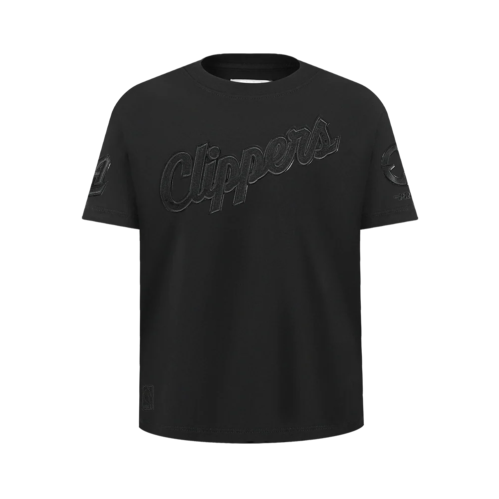 NBA LOS ANGELES CLIPPERS TRIPLE BLACK BIG BOYS SS TEE (BLACK)