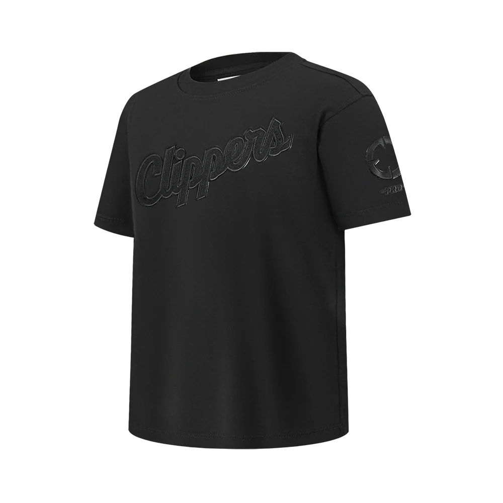 NBA LOS ANGELES CLIPPERS TRIPLE BLACK BIG BOYS SS TEE (BLACK) - Image 2