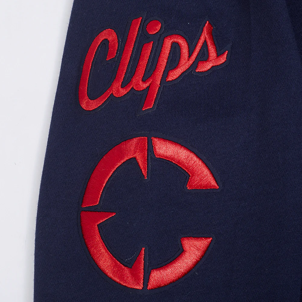 NBA LOS ANGELES CLIPPERS CLASSIC BIG BOYS FLC FZ PO HOODIE (MIDNIGHT NAVY) - Image 7