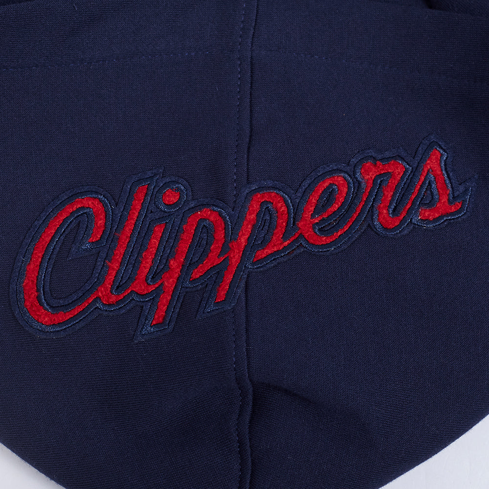 NBA LOS ANGELES CLIPPERS CLASSIC BIG BOYS FLC FZ PO HOODIE (MIDNIGHT NAVY) - Image 9