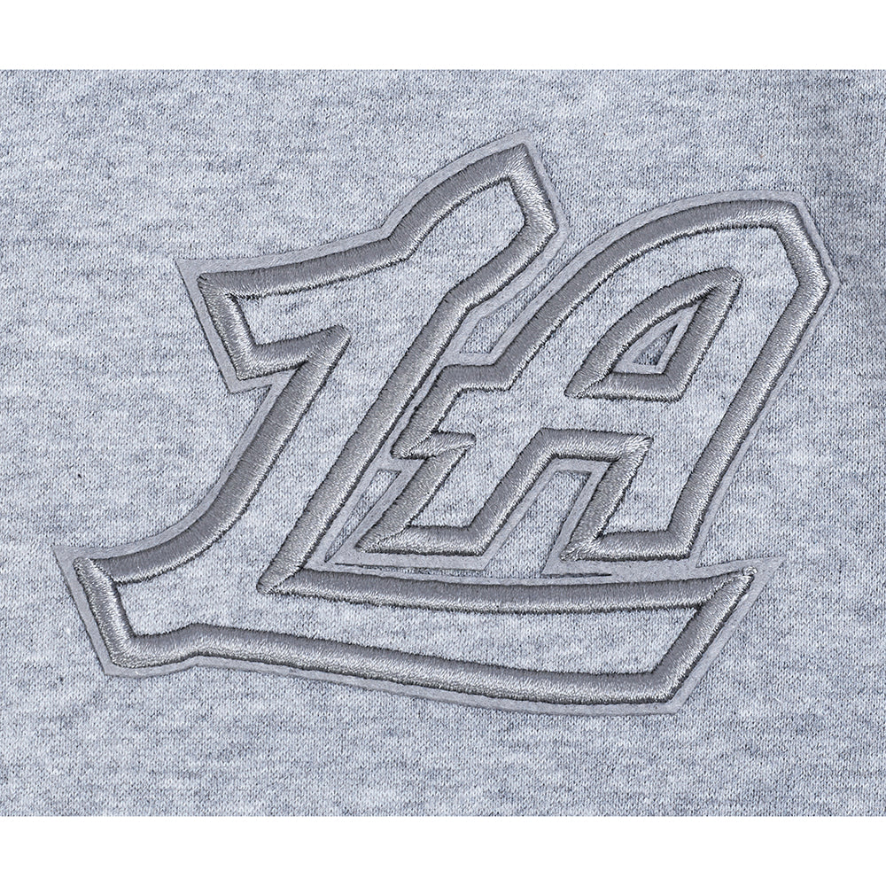 NBA LOS ANGELES CLIPPERS NEUTRAL BIG BOYS FLC PO HOODIE (DARK HEATHER GRAY) - Image 7