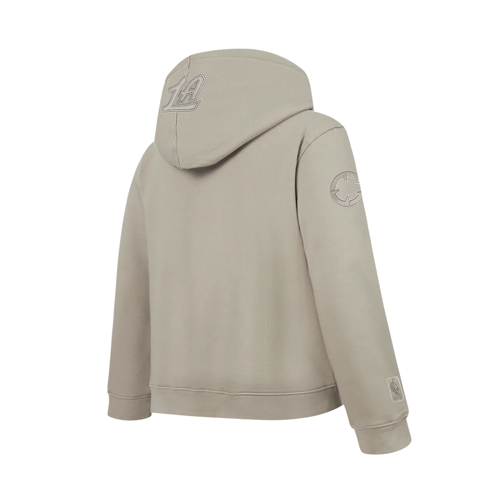 NBA LOS ANGELES CLIPPERS NEUTRAL BIG BOYS FLC PO HOODIE (TAUPE) - Image 4