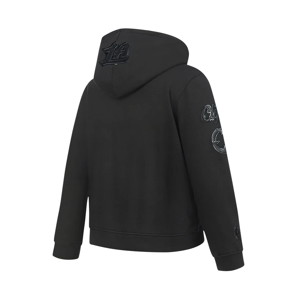 NBA LOS ANGELES CLIPPERS TRIPLE BLACK BIG BOYS FLC PO HOODIE (BLACK) - Image 4