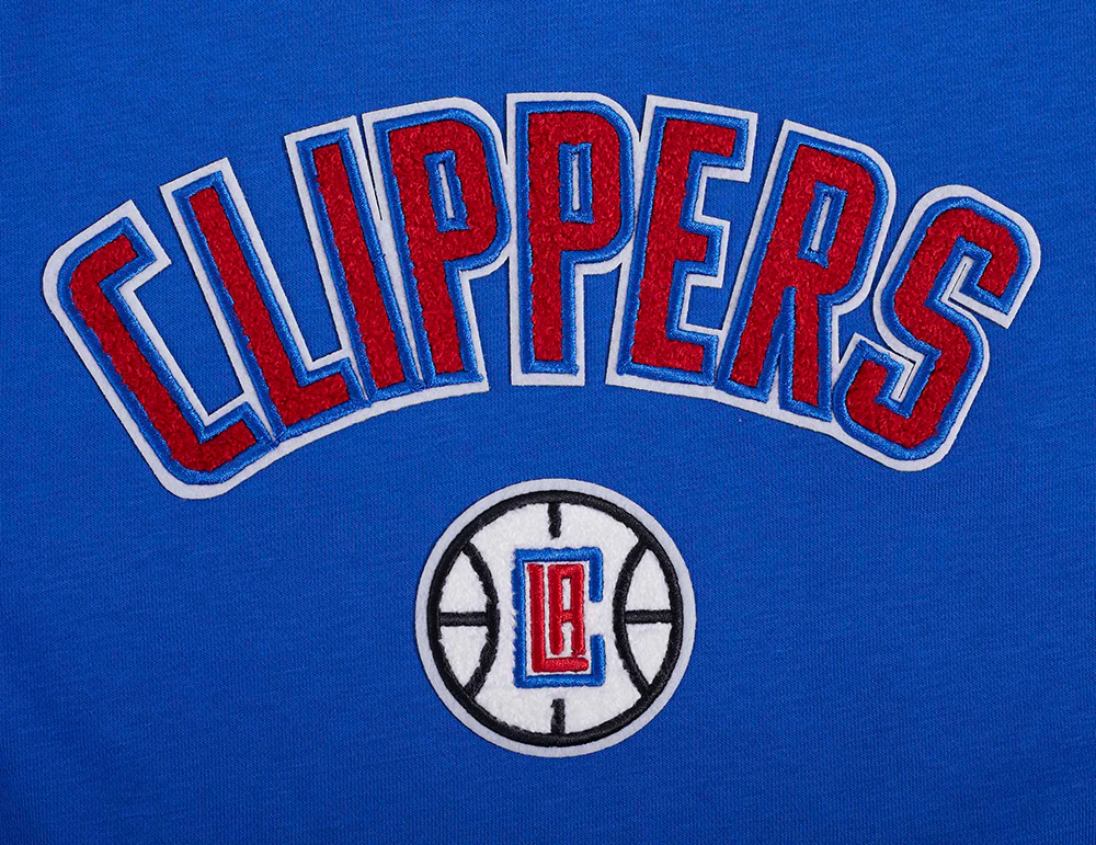 NBA LOS ANGELES CLIPPERS CLASSIC WOMEN'S CREWNECK (ROYAL BLUE) - Image 7