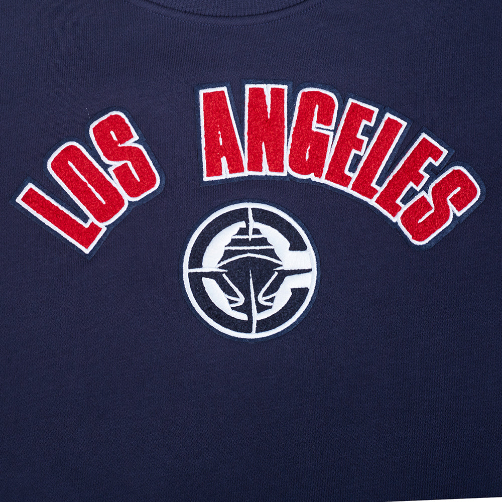 NBA LOS ANGELES CLIPPERS CLASSIC WOMEN'S FLC CREWNECK (MIDNIGHT NAVY) - Image 10