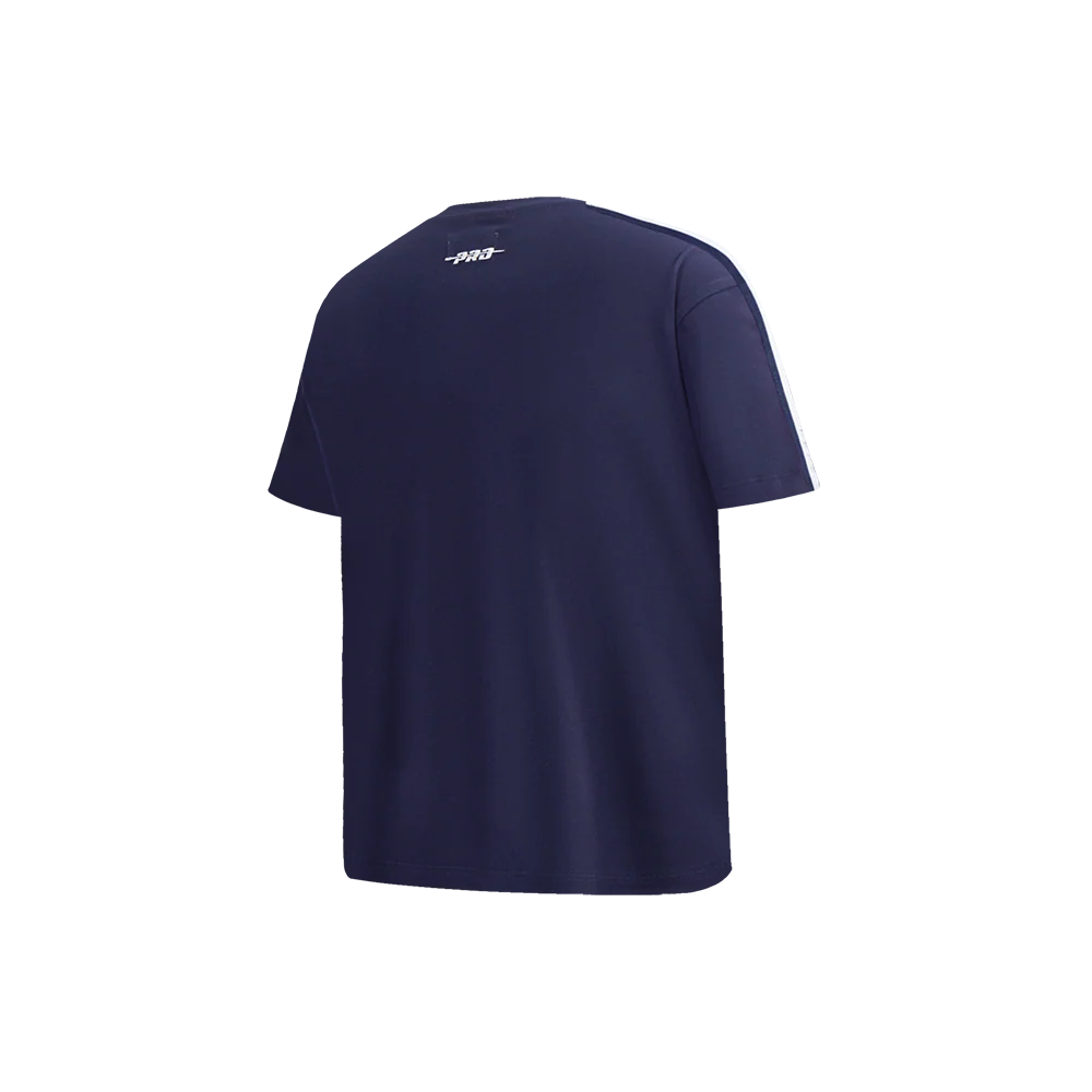 NBA LOS ANGELES CLIPPERS RETRO CLASSIC LITTLE BOYS SHORT SLEEVE TAPING TEE (MIDNIGHT NAVY) - Image 4