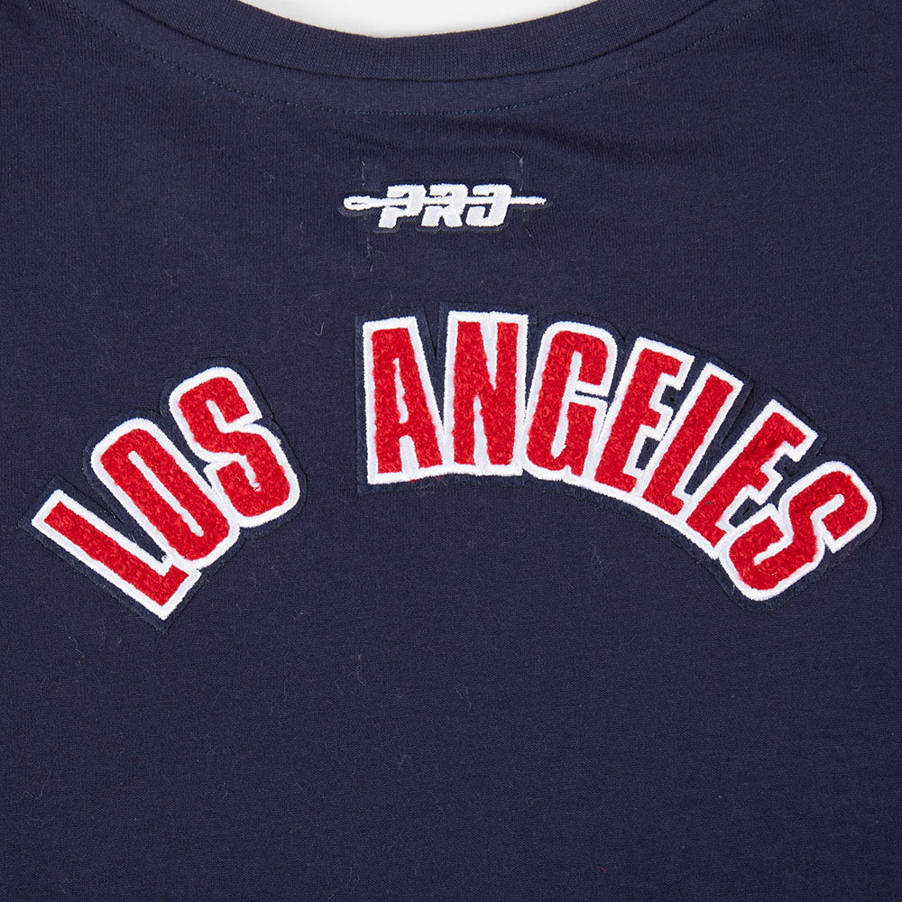 NBA LOS ANGELES CLIPPERS CLASSIC LITTLE GIRLS SHORT SLEEVE BOXY TEE (MIDNIGHT NAVY) - Image 5