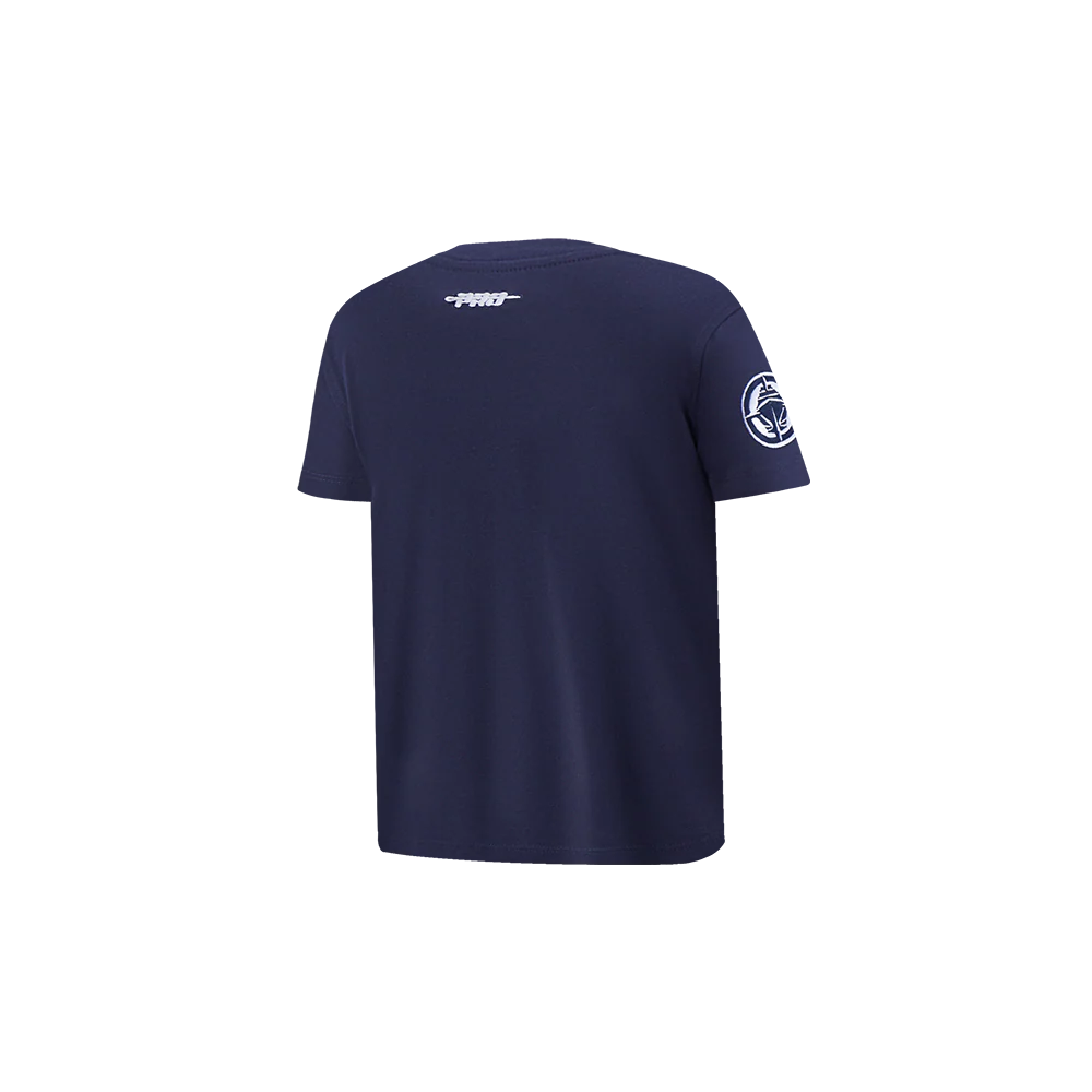 NBA LOS ANGELES CLIPPERS CLASSIC TODDLER GIRLS SHORT SLEEVE BOXY TEE (MIDNIGHT NAVY) - Image 4