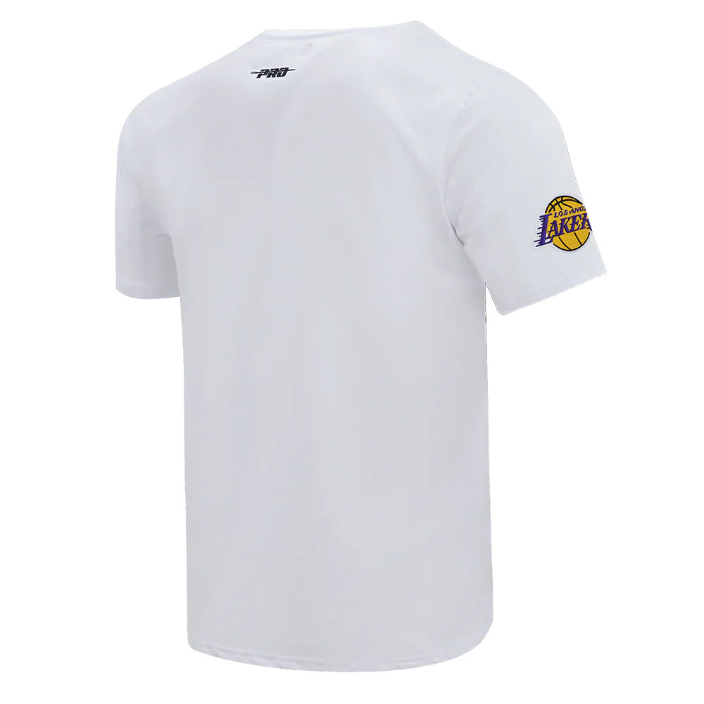 NBA LOS ANGELES LAKERS SCRIPT TAIL MEN'S   TEE (WHITE) - Image 3
