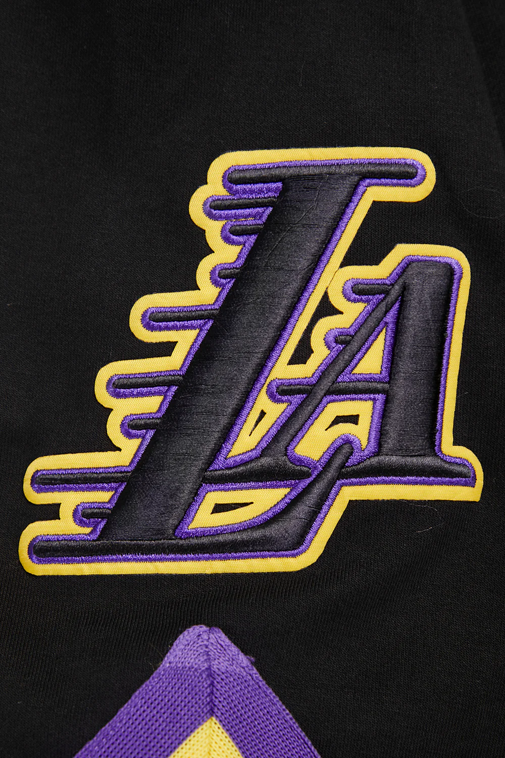 NBA LOS ANGELES LAKERS CLASSIC MEN'S PRO SS DOUBLE KNIT JACKET  (BLACK/PURPLE) - Image 10