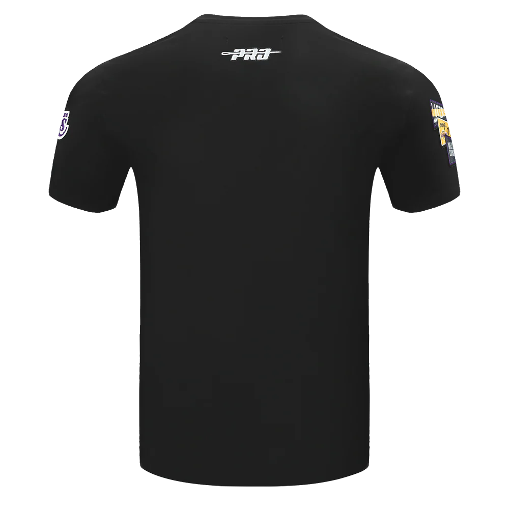 NBA LOS ANGELES LAKERS TEAM PENNANTS MEN'S TEE (BLACK) - Image 3