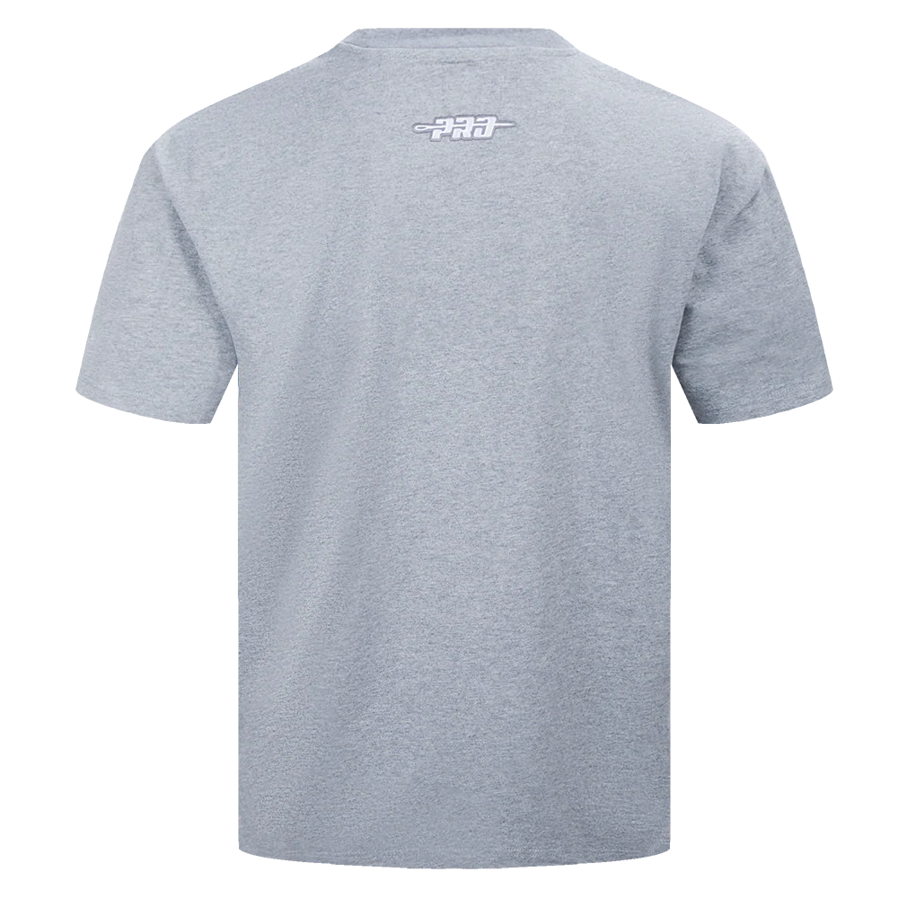 NBA LOS ANGELES LAKERS REVERSE FRENCH TERRY MEN'S CJ DROP SHOULDER TEE (DARK HEATHER GRAY) - Image 3