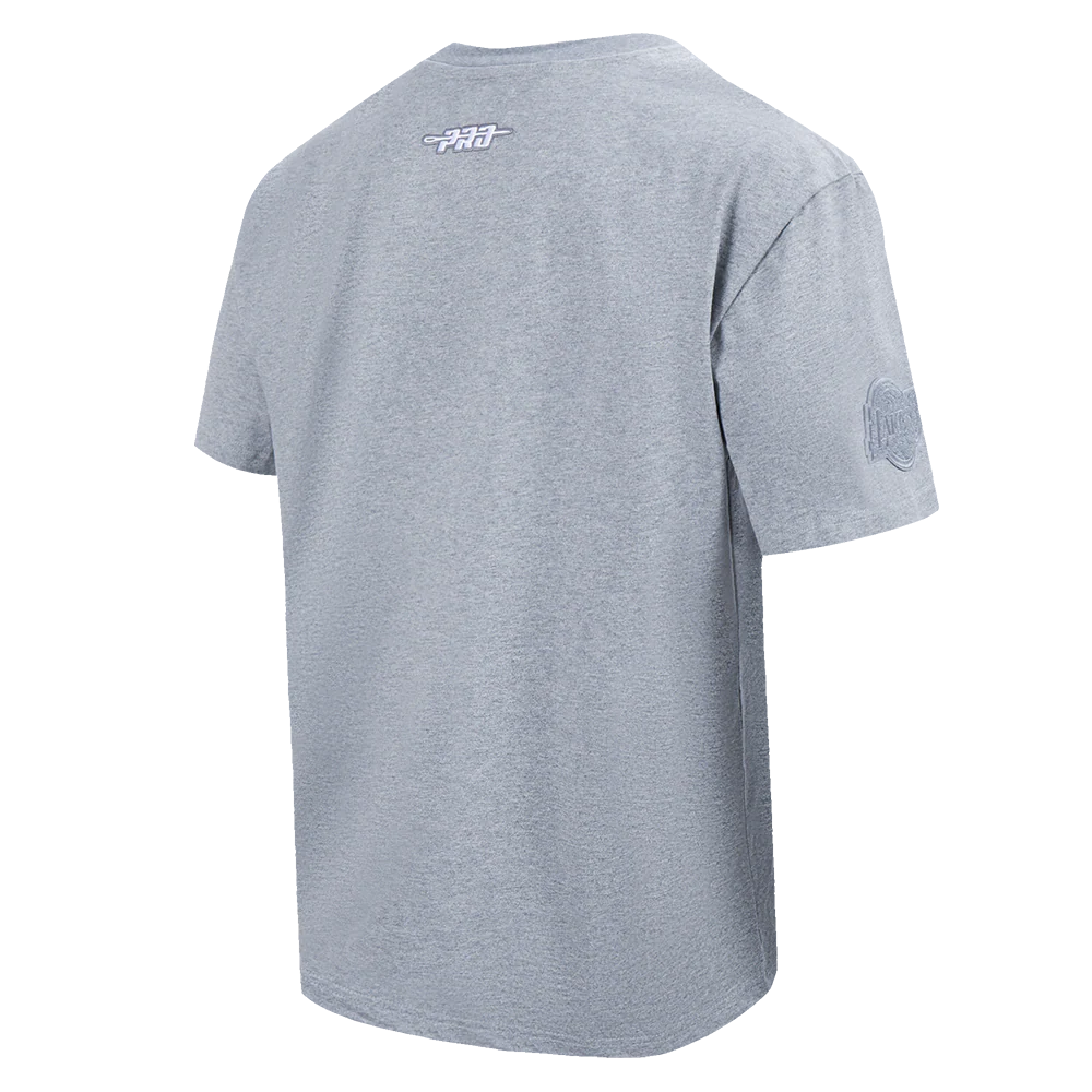 NBA LOS ANGELES LAKERS REVERSE FRENCH TERRY MEN'S CJ DROP SHOULDER TEE (DARK HEATHER GRAY) - Image 4