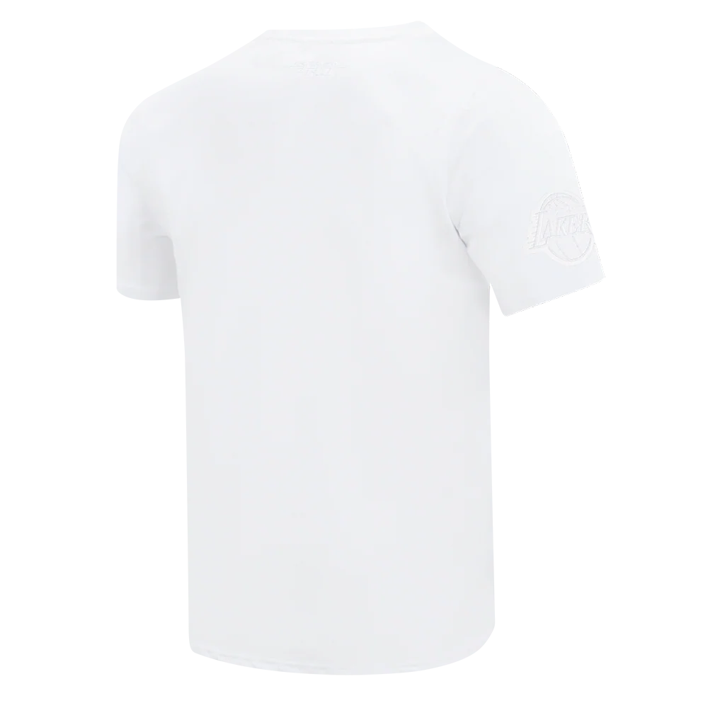 NBA LOS ANGELES LAKERS WHITE OUT MEN'S SINGLE JERSEY TEE (WHITE) - Image 4