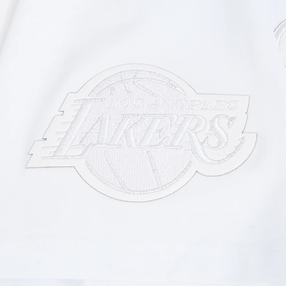NBA LOS ANGELES LAKERS WHITE OUT MEN'S SINGLE JERSEY TEE (WHITE) - Image 6