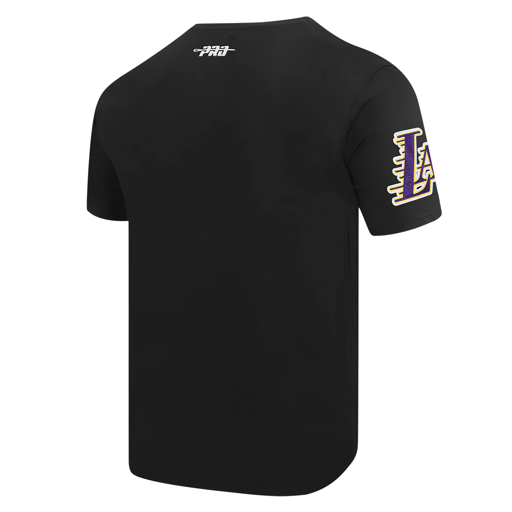 NBA LOS ANGELES LAKERS TEAM BADGE MEN'S SJ TEE (BLACK) - Image 6
