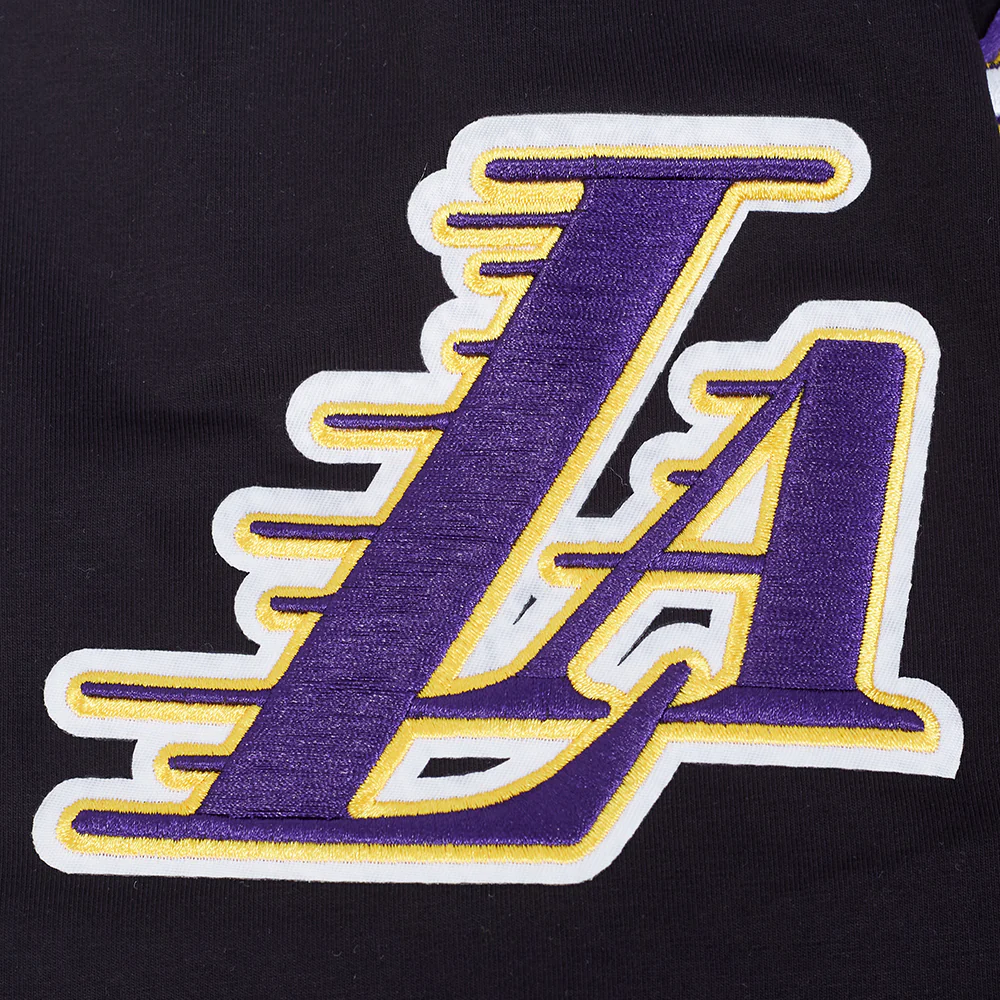 NBA LOS ANGELES LAKERS TEAM BADGE MEN'S SJ TEE (BLACK) - Image 7