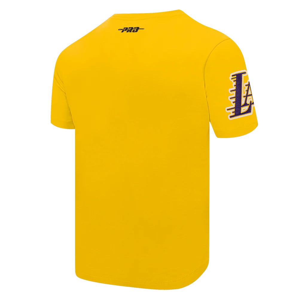 NBA LOS ANGELES LAKERS TEAM BADGE MEN'S SJ TEE (YELLOW) - Image 6