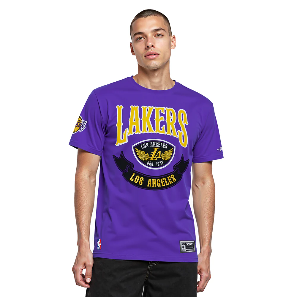 NBA LOS ANGELES LAKERS BORN FOR SPORT MEN'S SJ TEE (Purple)