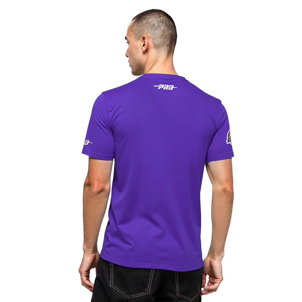 NBA LOS ANGELES LAKERS BORN FOR SPORT MEN'S SJ TEE (Purple) - Image 2