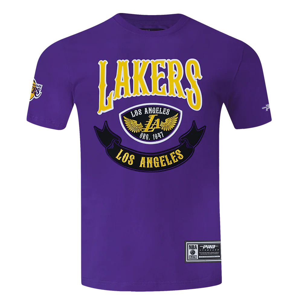 NBA LOS ANGELES LAKERS BORN FOR SPORT MEN'S SJ TEE (Purple) - Image 3