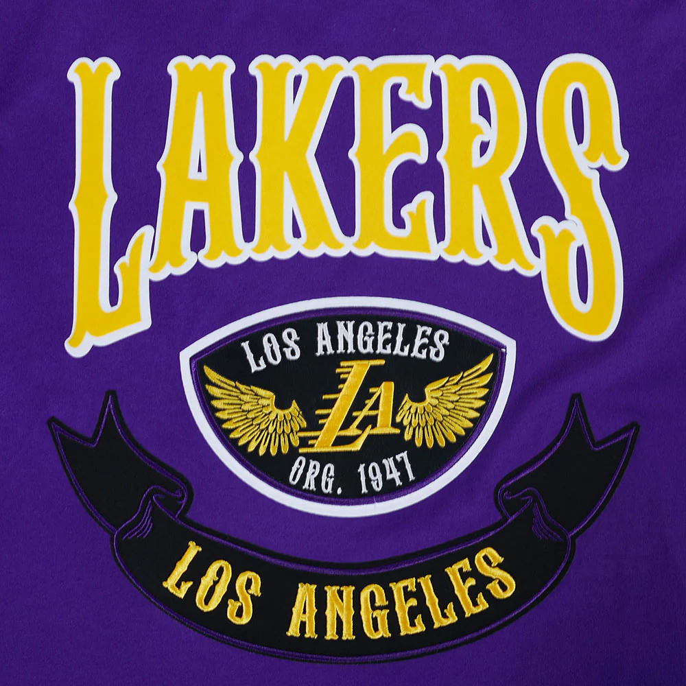 NBA LOS ANGELES LAKERS BORN FOR SPORT MEN'S SJ TEE (Purple) - Image 7
