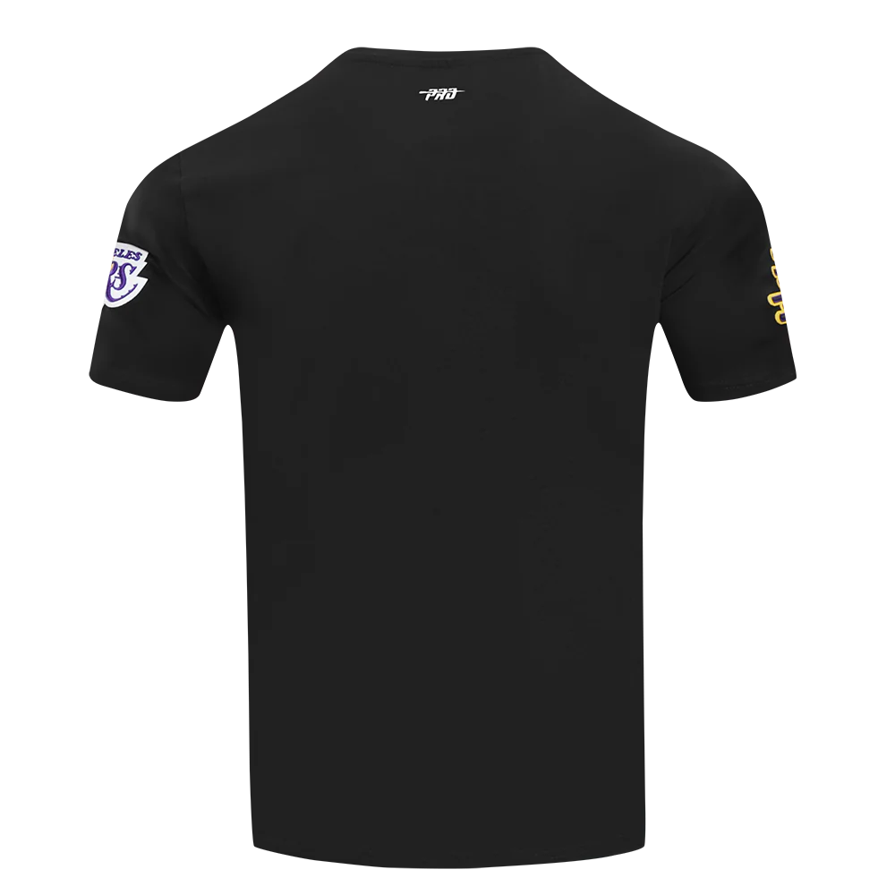 NBA LOS ANGELES LAKERS CLASSIC CHENILLE MEN'S SJ TEE (BLACK) - Image 5