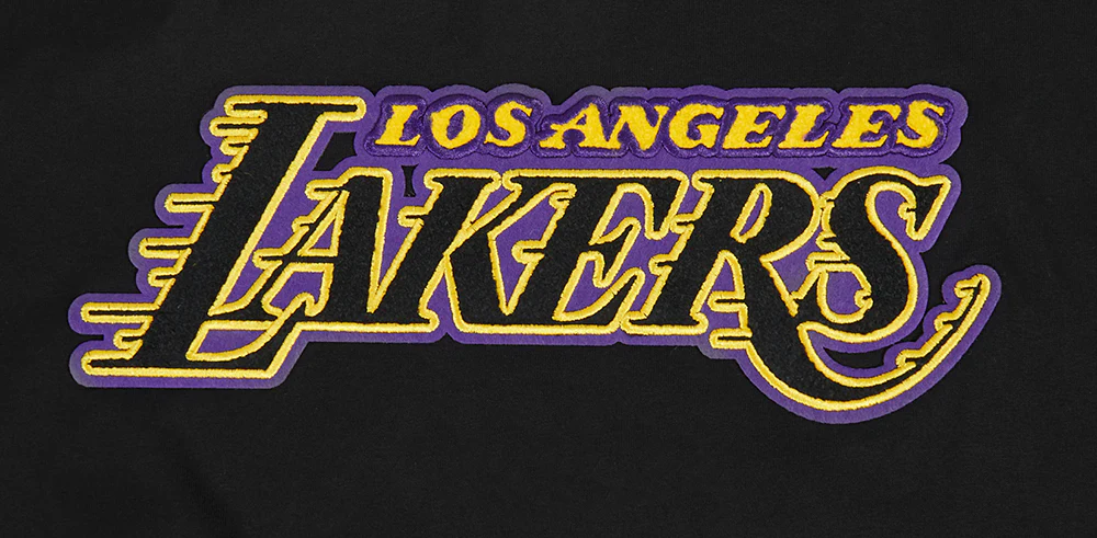 NBA LOS ANGELES LAKERS CLASSIC CHENILLE MEN'S SJ TEE (BLACK) - Image 7