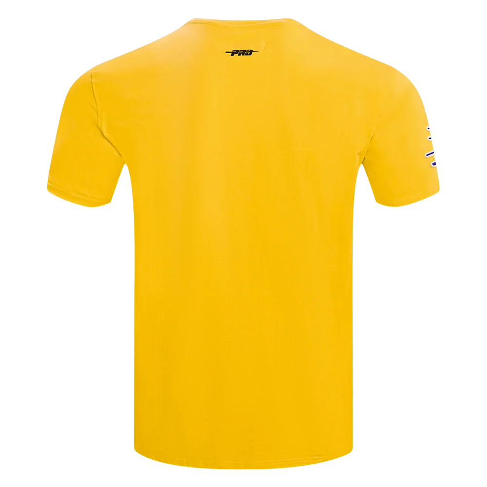 NBA LOS ANGELES LAKERS CLASSIC CHENILLE MEN'S SJ TEE (YELLOW) - Image 5
