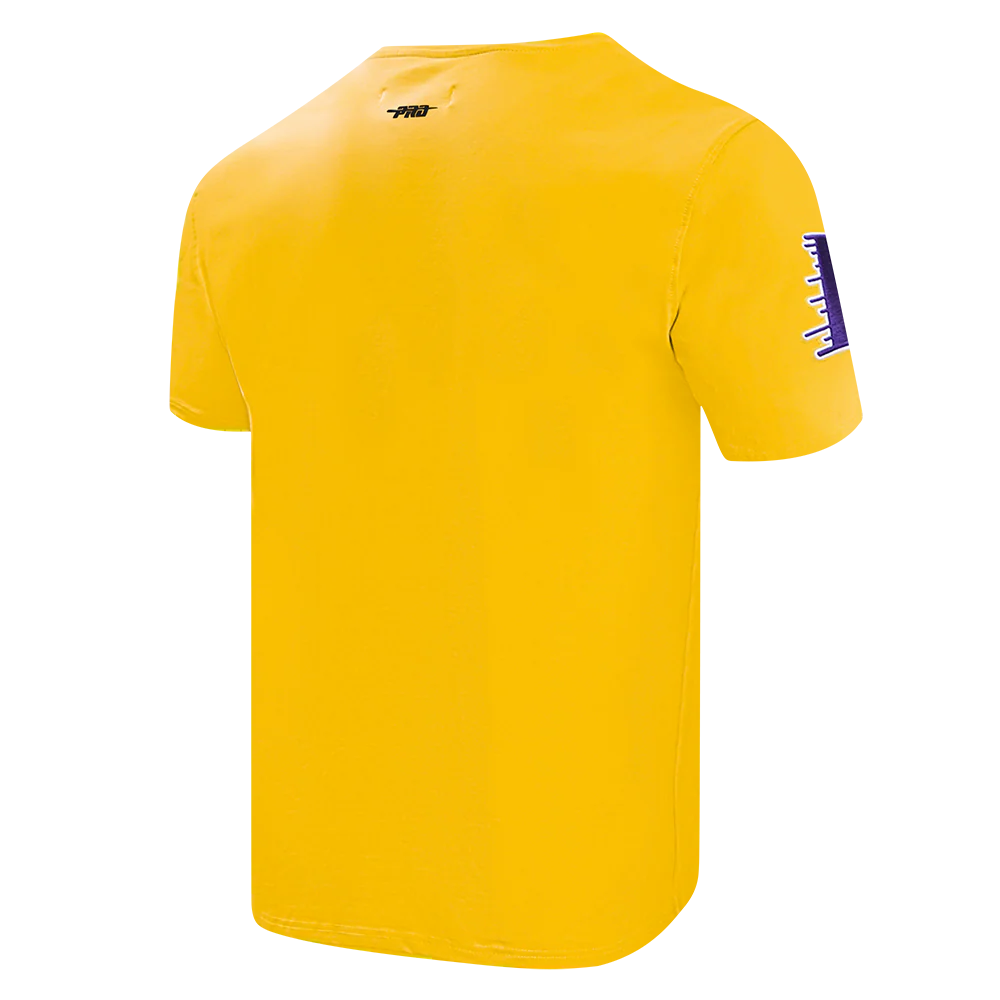 NBA LOS ANGELES LAKERS CLASSIC CHENILLE MEN'S SJ TEE (YELLOW) - Image 6