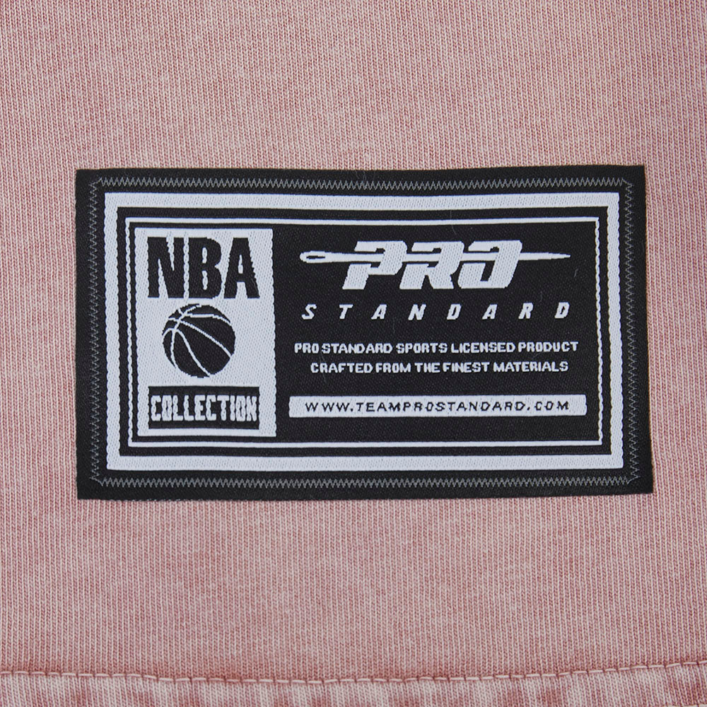 NBA LOS ANGELES LAKERS STREET TEAM MEN'S CJ DROP SHOULDER ENZYME WASH TEE (WASHED MAUVE) - Image 7