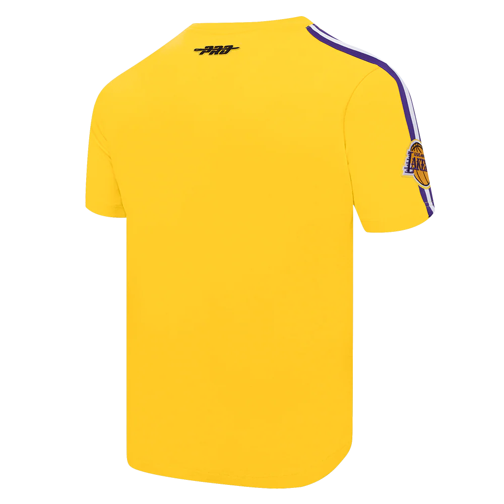 NBA LOS ANGELES LAKERS LUKA DONCIC #77 CLASSIC PNN MEN'S SJ TAPING T (YELLOW/PURPLE) - Image 4